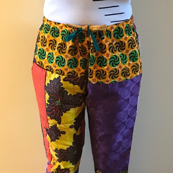 African Print Colourful Pants- Pockets! NWOT 3/$19 - Picture 9 of 11